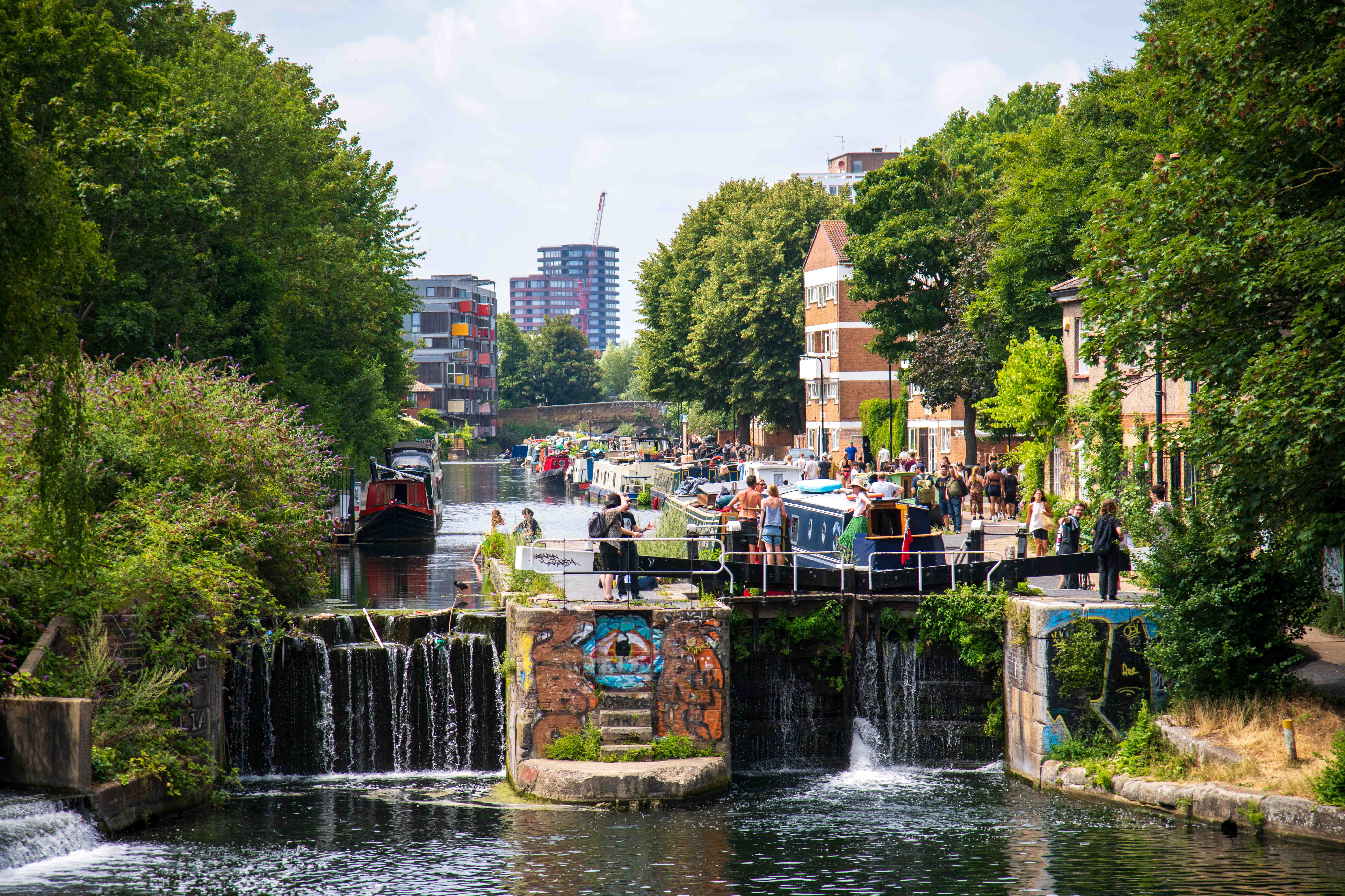 Regent's Canal au niveau de Broadway Market