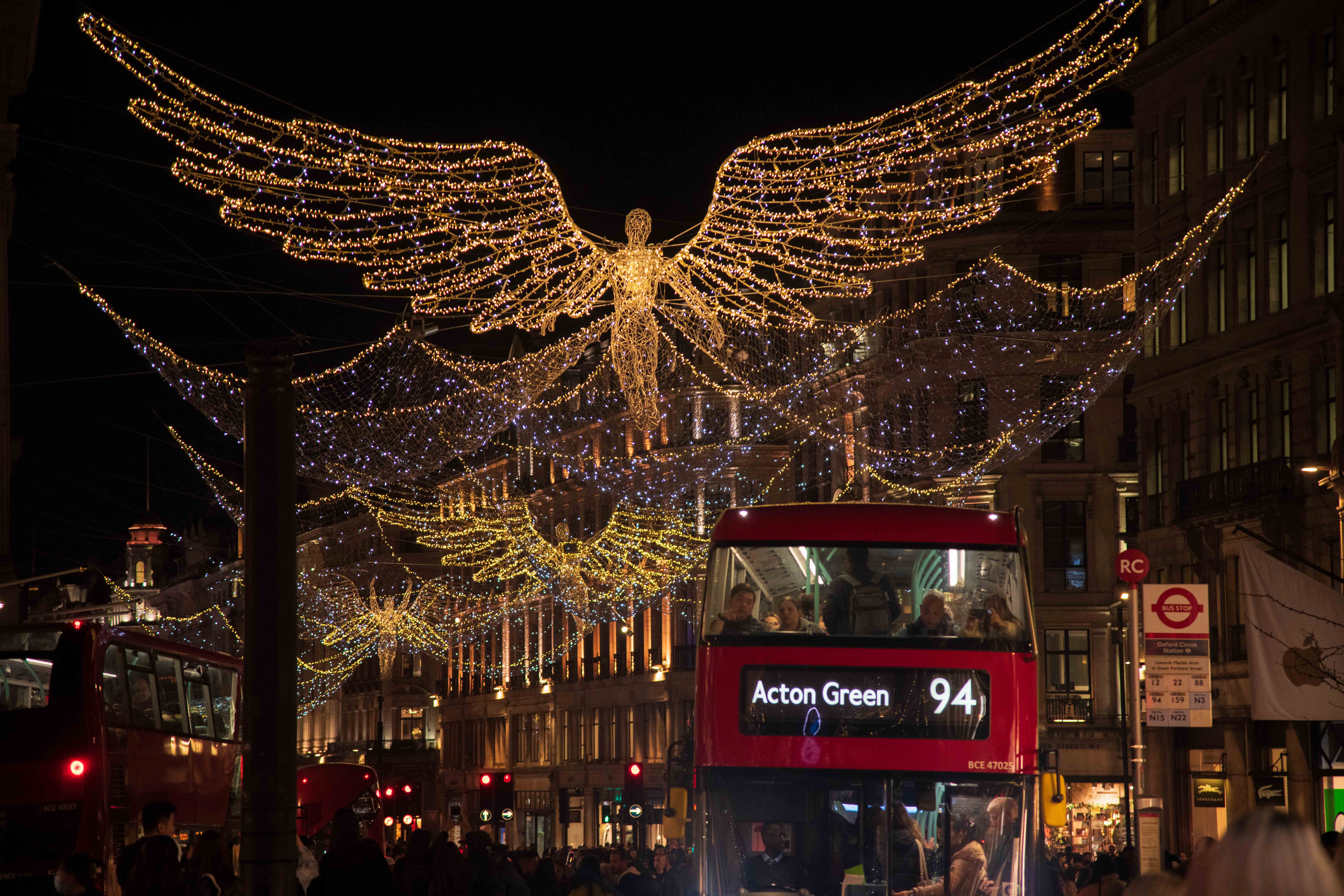 Itinéraire pour le meilleur des illuminations de noël à Londres